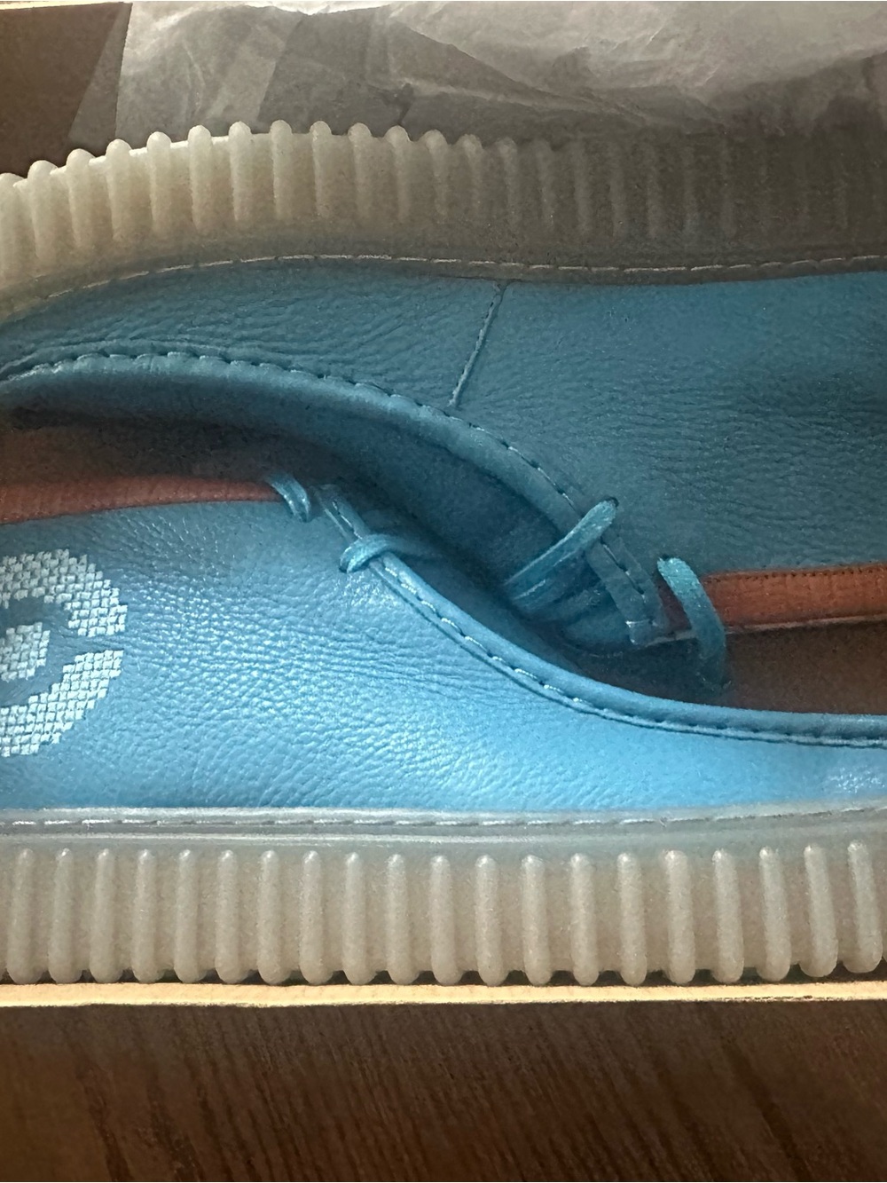 Clarks Pokemon Blastoise Torhill Explore Blue Leather Men's Shoes Size 12